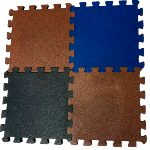 Interlocking rubber mats