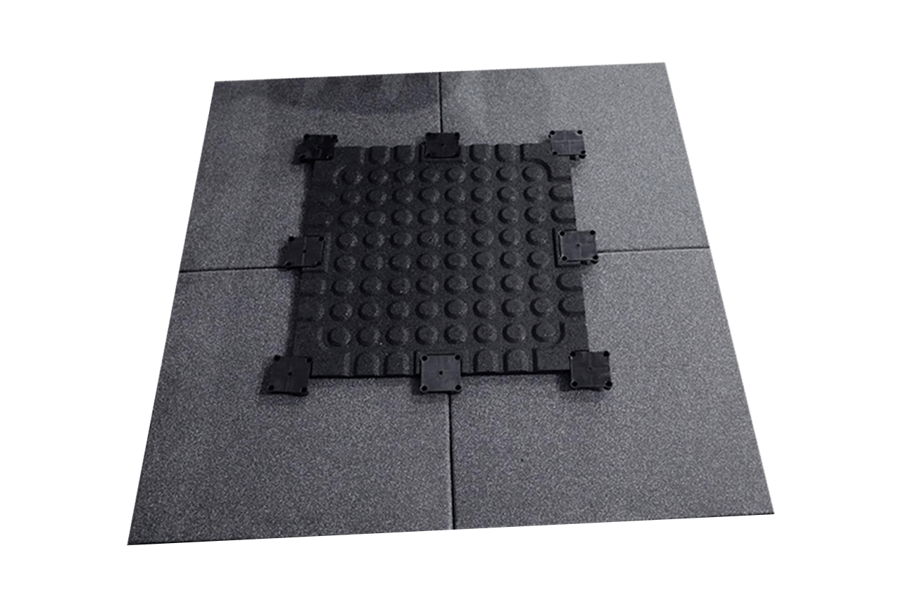 Laminate rubber tiles